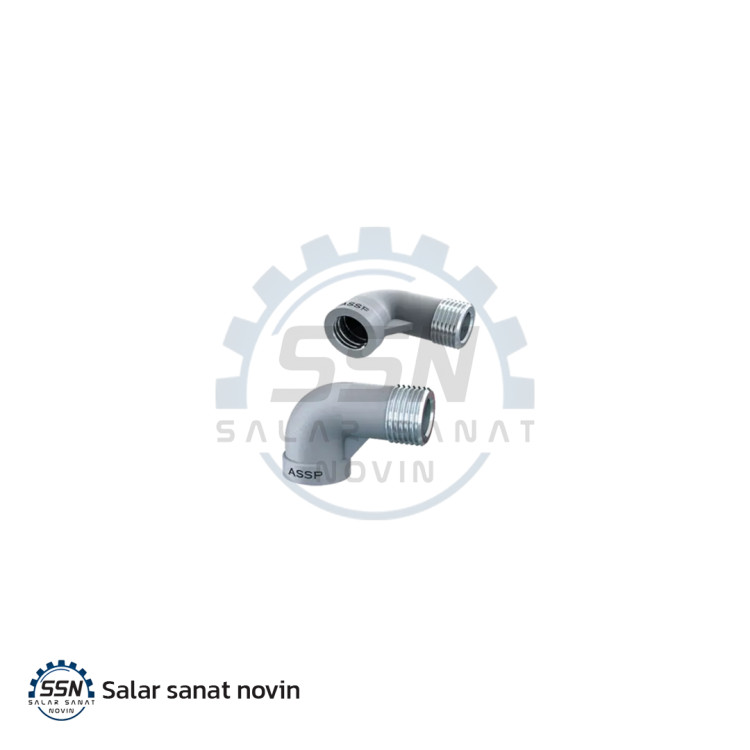 زانویی چپقی 90 درجه استنلس استیل