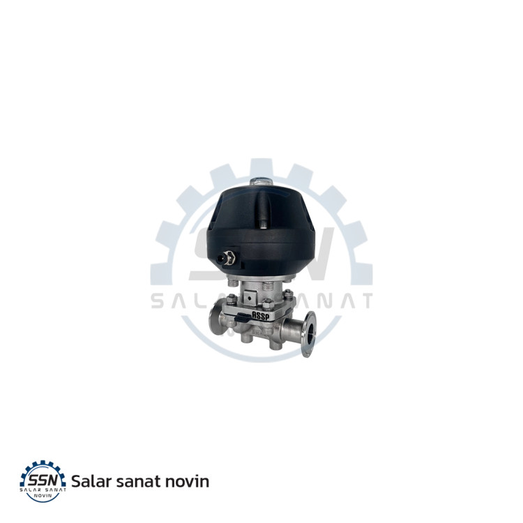 شیر دیافراگم پنوماتیک استیل