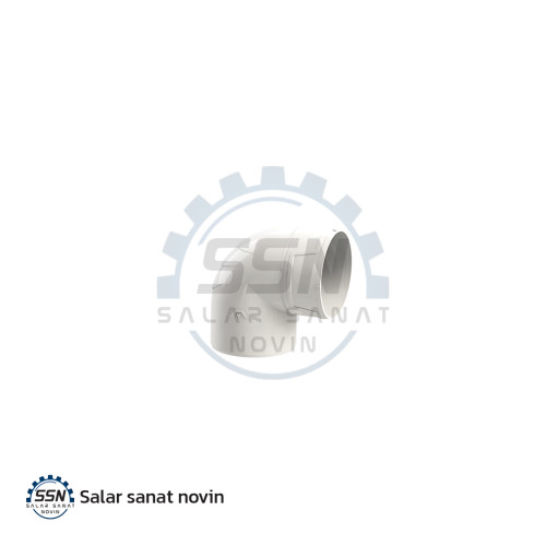 زانو دو سر کوپل 45 درجه upvc