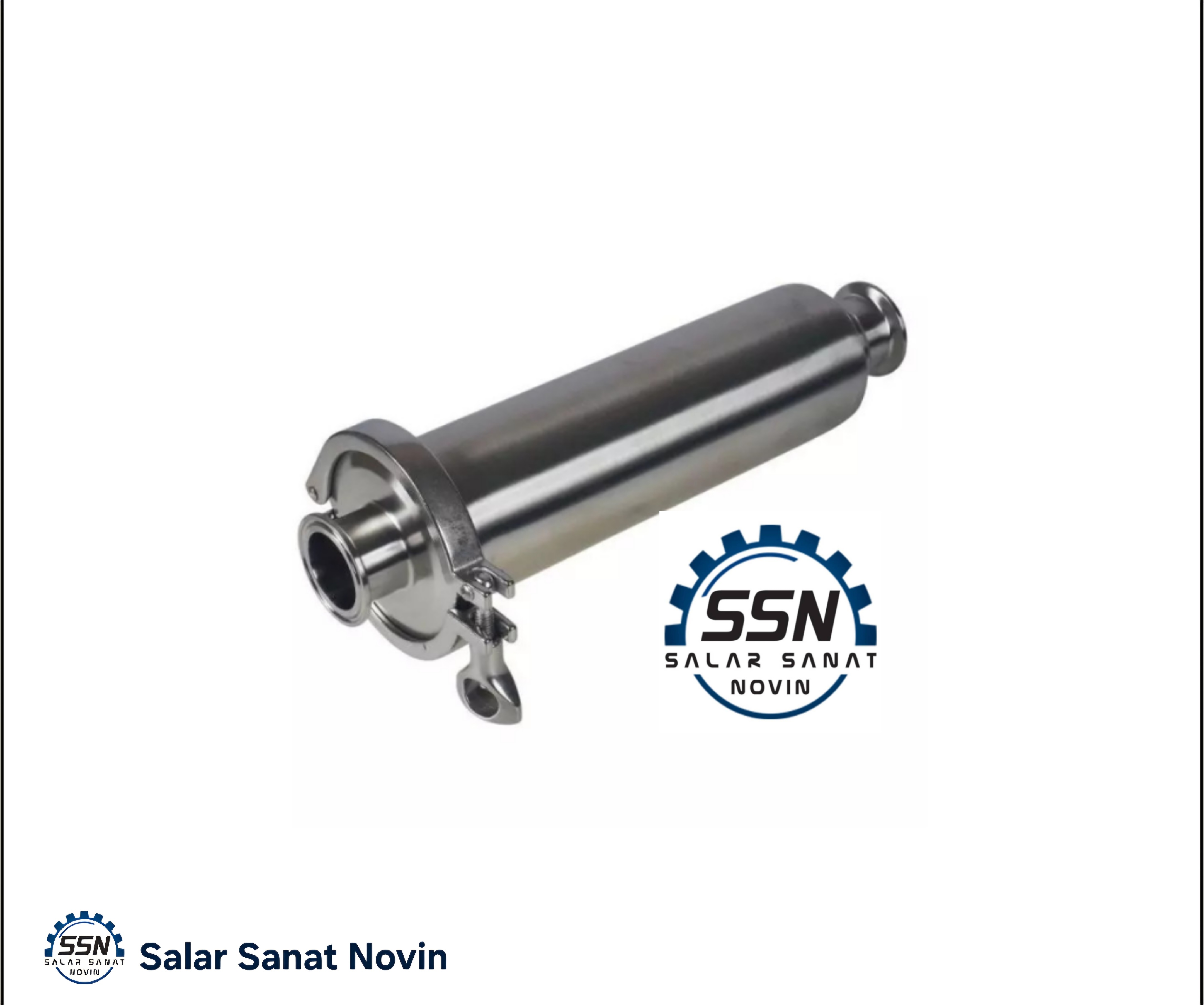 صافی‌ استیل صنایع غذایی و دارویی صافی خطی کلمپی استنلس استیل